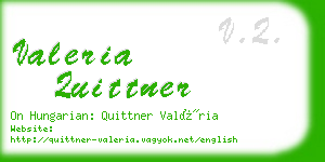 valeria quittner business card